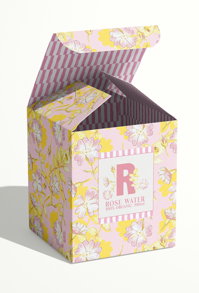 Packaging design - rosewater
